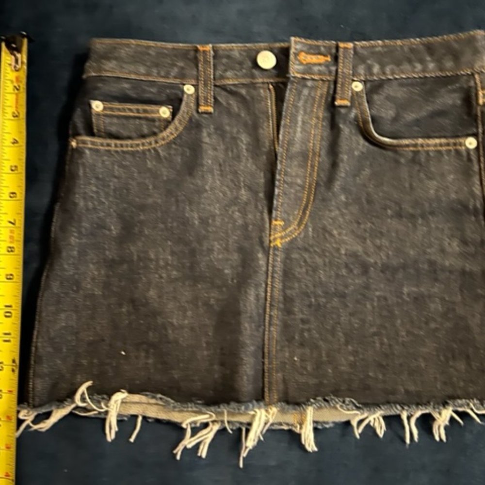 skirt denim reformation blue new without tags size 24 inch waist